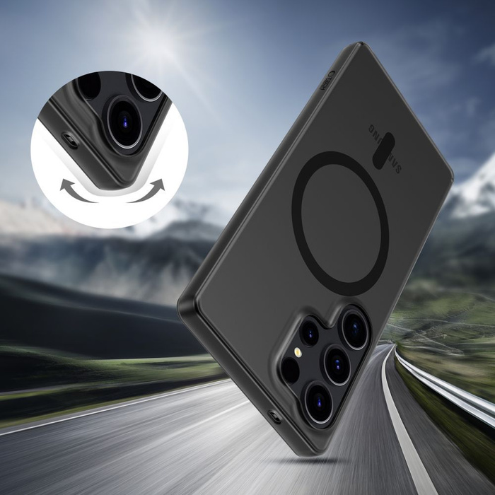 Etui TECH-PROTECT MAGSLIM MAGSAFE GALAXY S25 EDGE MATTE/BLACK