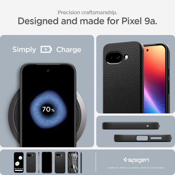 ETUI SPIGEN GOOGLE PIXEL 9A LIQUID AIR MATOWE CZARNE