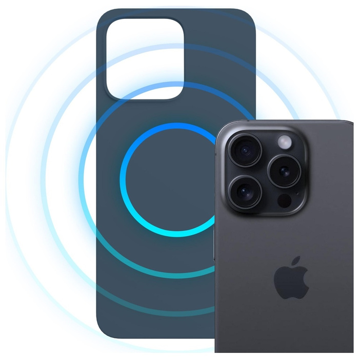 Etui 3MK Hardy MagSilicone do Apple      iPhone 15 Pro Max niebieski