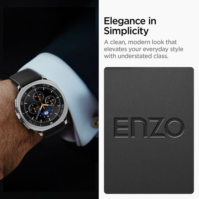 PASEK SPIGEN SAMSUNG GALAXY WATCH 8 / CLASSIC (40 / 44 / 46 MM) ENZO BLACK