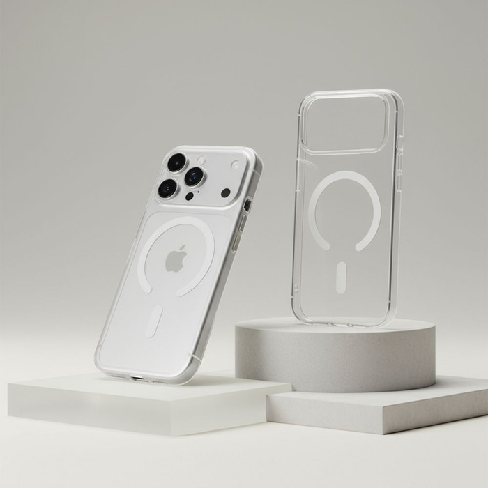 Etui na iPhone 17 PRO MAX Forcell F-Protect Clear Hybrid Premium zgodny z MagSafe transparent 0INT