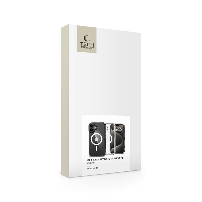 Etui TECH-PROTECT FLEXAIR HYBRID MAGSAFE IPHONE 16 CLEAR