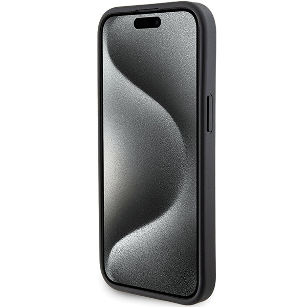 Etui Bmw Bmhcp15sgspcck Iphone 15 6.1" Czarny/black Hardcase Grip Stand Smooth & CarbonCase