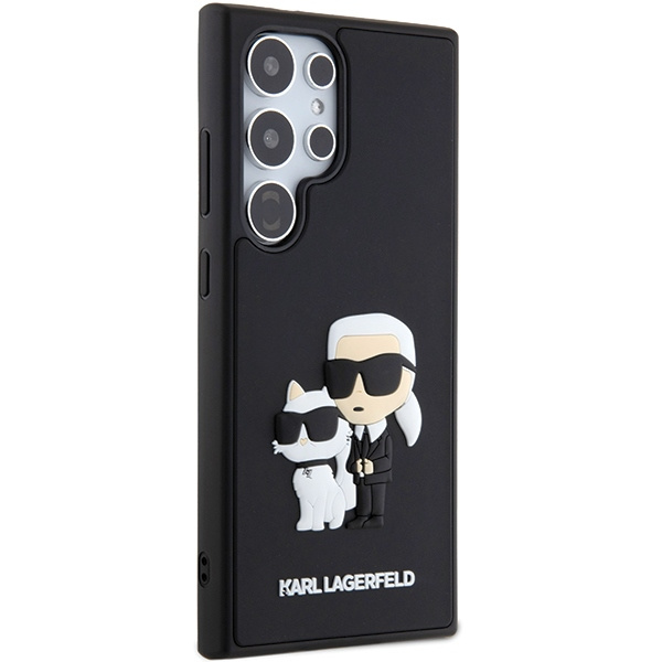 Etui Karl Lagerfeld KLHCS24L3DRKCNK Samsung Galaxy S24 Ultra S928 czarny/black hardcase 3D Rubber Karl&Choupette Case