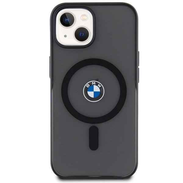 Etui BMW BMHMP15SDSLK iPhone 15 6.1" czarny/black hardcase IML Signature MagSafe Case