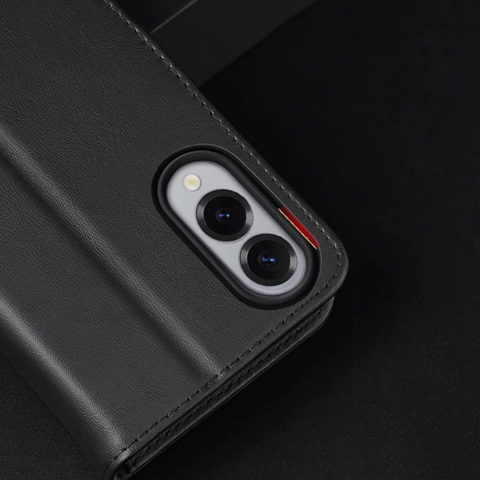 Etui Dux Ducis Hivo na Samsung Galaxy S25 Edge z klapką i ochroną RFID - czarne