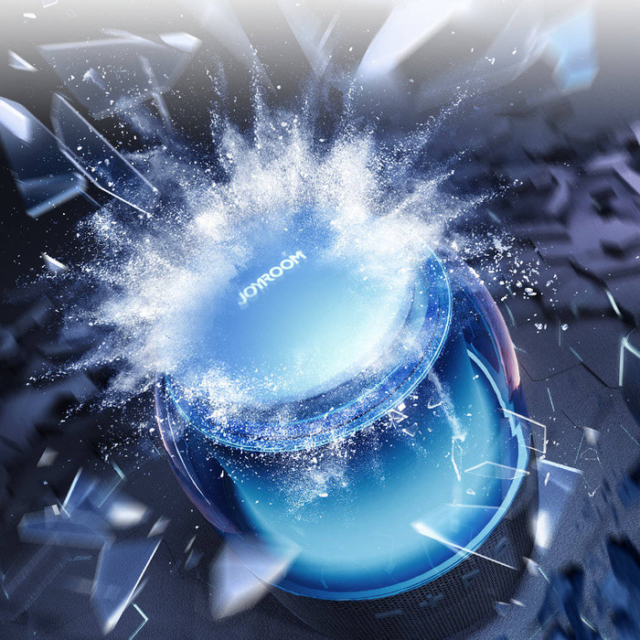 Joyroom głośnik bezprzewodowy Bluetooth 5.3 RGB czarny (JR-ML05)