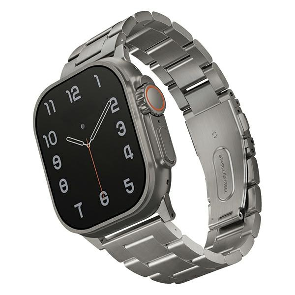 Pasek UNIQ pasek Osta Apple Watch 42/44/45/ 49mm Series 1/2/3/4/5/6/7/8/SE/SE2/Ultra Stainless Steel srebrny/titanium silver