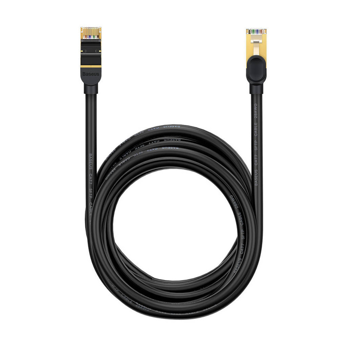 Baseus Speed Seven szybki kabel sieciowy RJ45 10Gbps 30m czarny (WKJS011001)