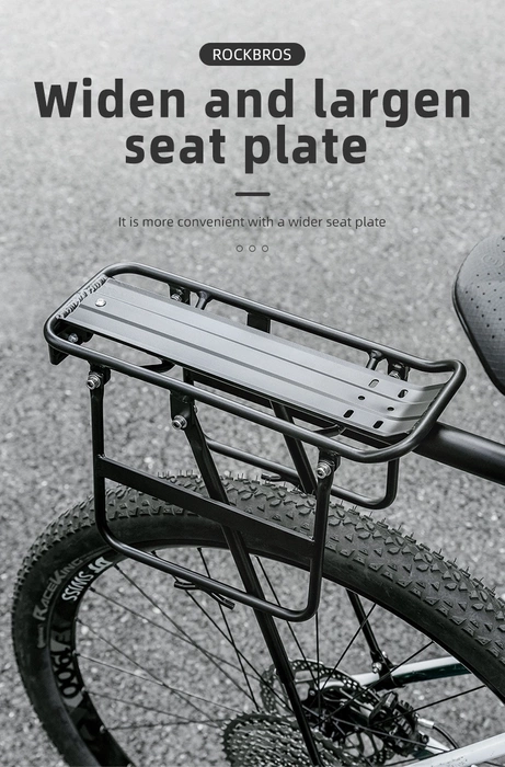 Bagażnik rowerowy Rockbros 33210004001 z półką - czarny