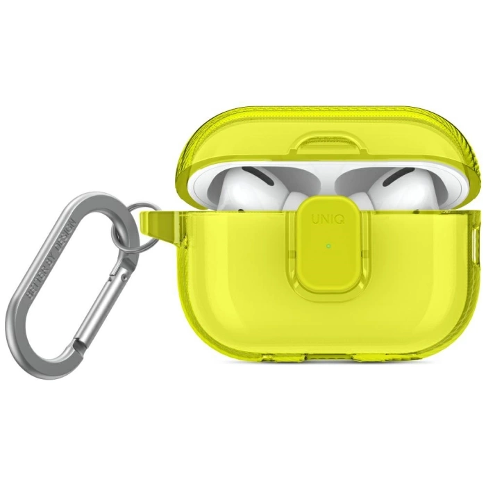 Etui UNIQ AirPods Pro 2 Glase Pro Lock Case Żółty