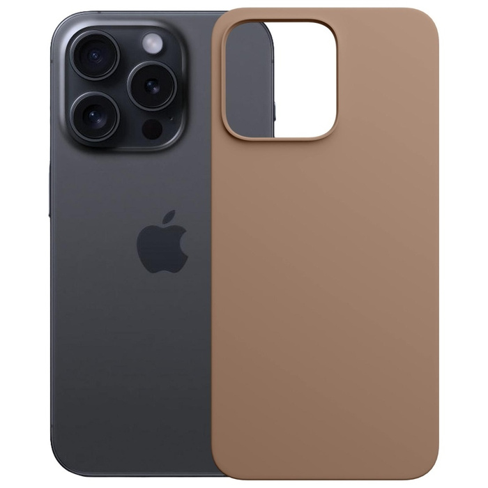 Etui 3MK Hardy MagSilicone do Apple      iPhone 15 Pro ciemnozłoty