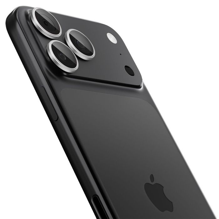 OSŁONA APARATU SPIGEN IPHONE 16 PRO / MAX / 17 PRO / MAX OPTIK PRO GLAS.TR ”EZ FIT” CAMERA PROTECTOR 2-PACK SILVER