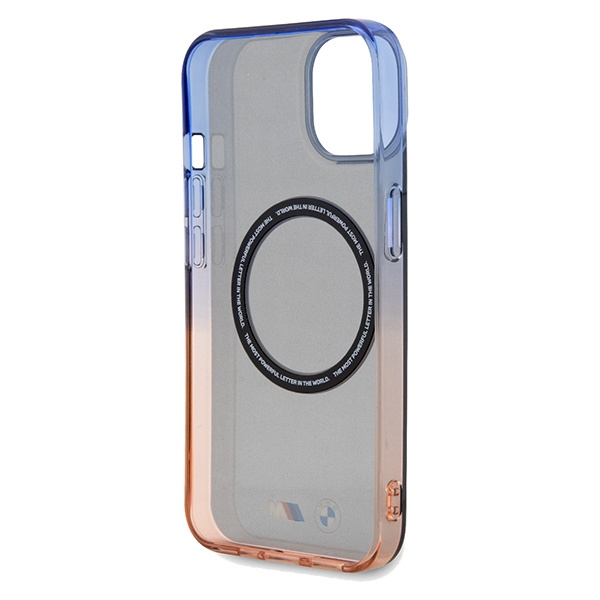 Etui BMW BMHMP15MHTGE iPhone 15 Plus / 14 Plus 6.7" szary/grey hardcase Gradient Bumper MagSafe Case
