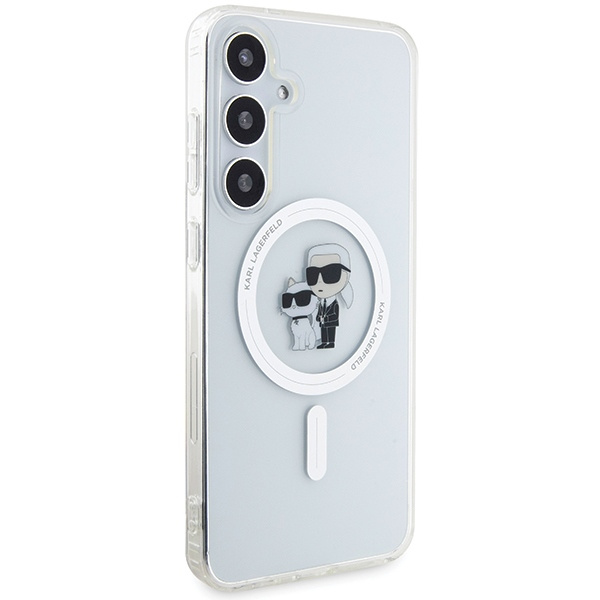 Etui Karl Lagerfeld KLHMS24SHGKCNOT Samsung Galaxy S24 S921 transparent hardcase IML Karl&Choupette MagSafe Case