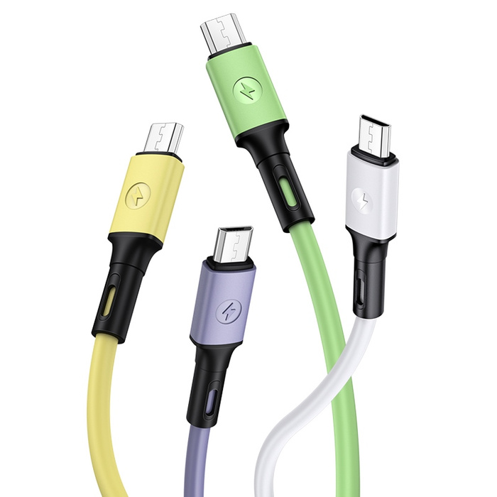 Kabel USAMS MicroUSB Fast Charge 1m Fioletowy