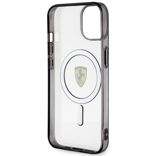 Etui Ferrari FEHMP14MURKT iPhone 14 Plus 6,7" przezroczysty/transparent hardcase Outline Magsafe Case