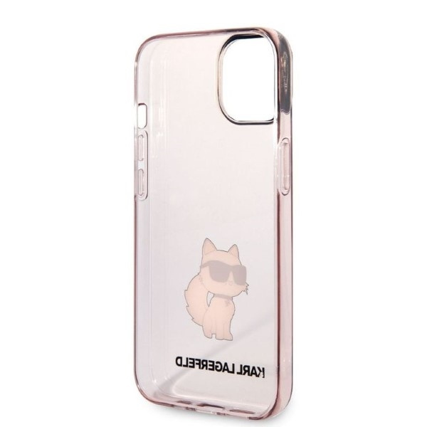 Etui KARL LAGERFELD Apple iPhone 14 Plus Ikonik Choupette Różowy Hardcase