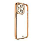 Fashion Case etui do Xiaomi Redmi Note 11 Pro żelowy pokrowiec ze złotą ramką złoty