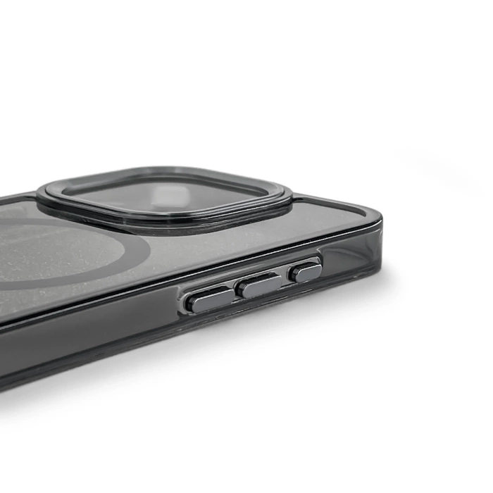 Etui brokatowe Glitter Case kompatybilne z MagSafe na iPhone 17 - czarne