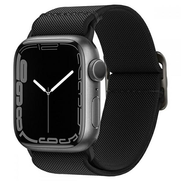 Pasek SPIGEN Fit Lite Apple Watch 6 / 7 / 8 / 9 / 10 / SE / ULTRA 1 / 2 (44 / 45 / 46 / 49 MM) BLACK Czarne
