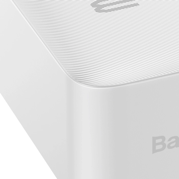 Baseus Bipow powerbank z szybkim ładowaniem 30000mAh 20W biały (Overseas Edition) + kabel USB-A - Micro USB 0.25m biały (PPBD050402)