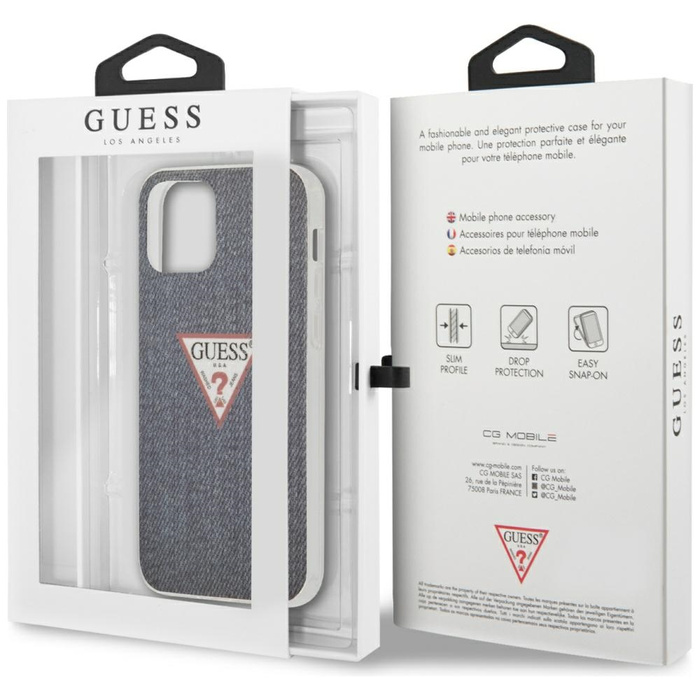 Etui GUESS Apple iPhone 12 Mini Jeans Collection Granatowy Hardcase