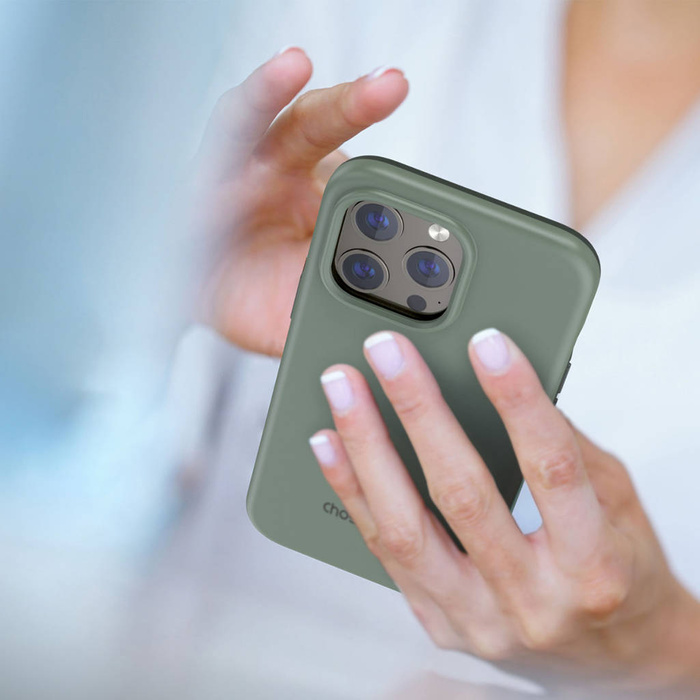 Etui Choetech MFM Anti-drop Case Made For MagSafe do iPhone 13 Pro zielony (PC0113-MFM-GN)