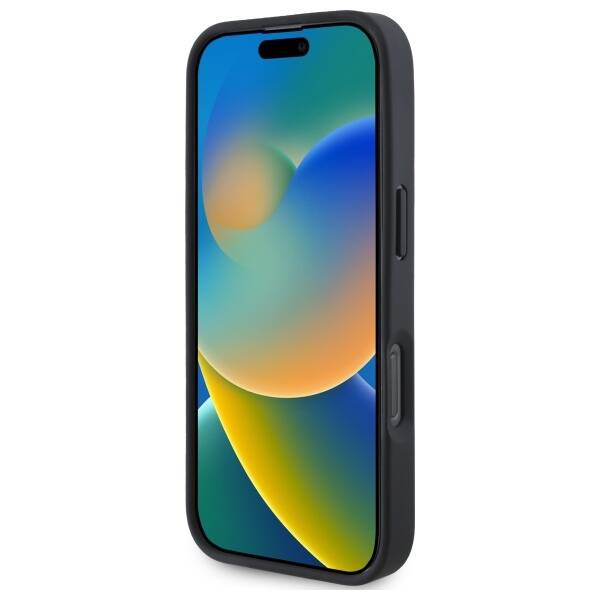 Etui BMW iPhone 16 Pro Max 6.9" czarny/black hardcase Sign Leather Textured And Line MagSafe