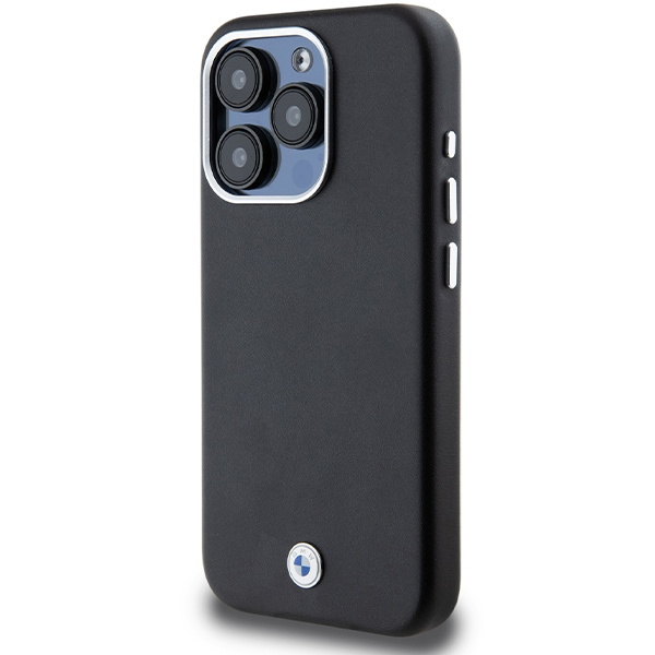 Etui Bmw Bmhmp15l23pufwk Iphone 15 Pro 6.1"czarny/black Signature Wrapped Metal Magsafe Case