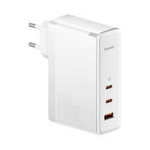 Baseus GaN5 Pro szybka ładowarka 2xUSB-C+USB 140W EU biała (CCGP100202)