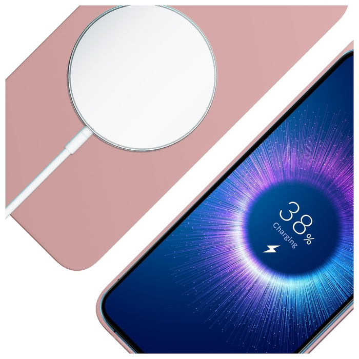 Etui 3MK Hardy MagSilicone do Apple      iPhone 15 Plus różowy