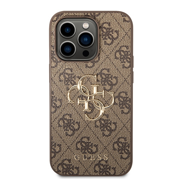 Etui Guess GUHCP15X4GMGBR iPhone 15 Pro Max 6.7" brązowy/brown hardcase 4G Big Metal Logo Case