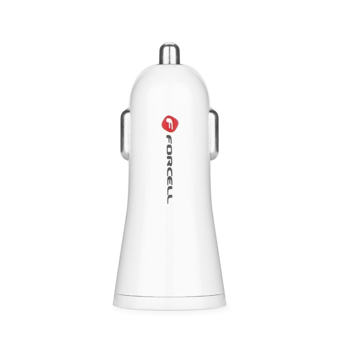 Ładowarka samochodowa Forcell F-Energy USB A 2,4A 10W QC3.0 TFK-CC-095 biała
