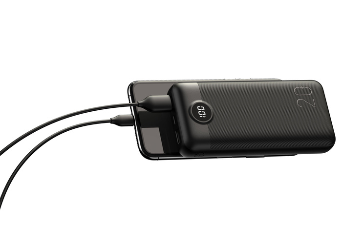 Powerbank Veger L20S (VP2039PD / W2039PD) PD QC3.0 2A 20000 mAh czarny