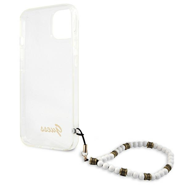Etui GUESS Apple iPhone 13 White Pearl Bezbarwny Hardcase