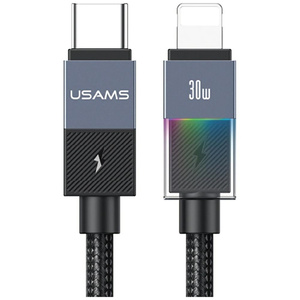 Kabel USAMS SJ776 PD 30W USB-C/Lightning 1.2m tarnish