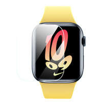 Zestaw 2x folia ochronna Baseus NanoCrystal do Apple Watch 4 /5 / 6 / SE / SE 2 40mm + zestaw montażowy - przezroczysta