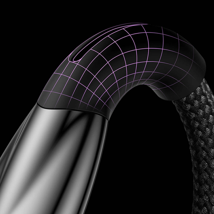 Baseus Glimmer Series kabel z szybkim ładowaniem USB-C 480Mb/s PD 100W 2m biały