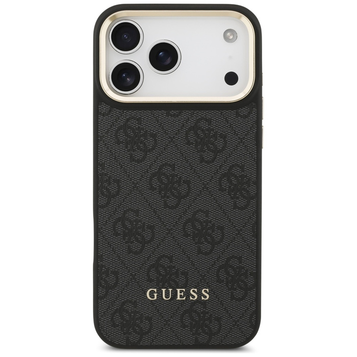 Etui Guess 4G z portfelem Magsafe do     iPhone 17 Pro Max czarny