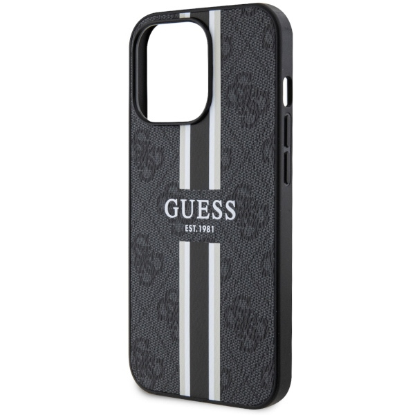 Etui Guess GUHMP13LP4RPSK iPhone 13 Pro / 13 6,1" czarny/black hardcase 4G Printed Stripes MagSafe Case