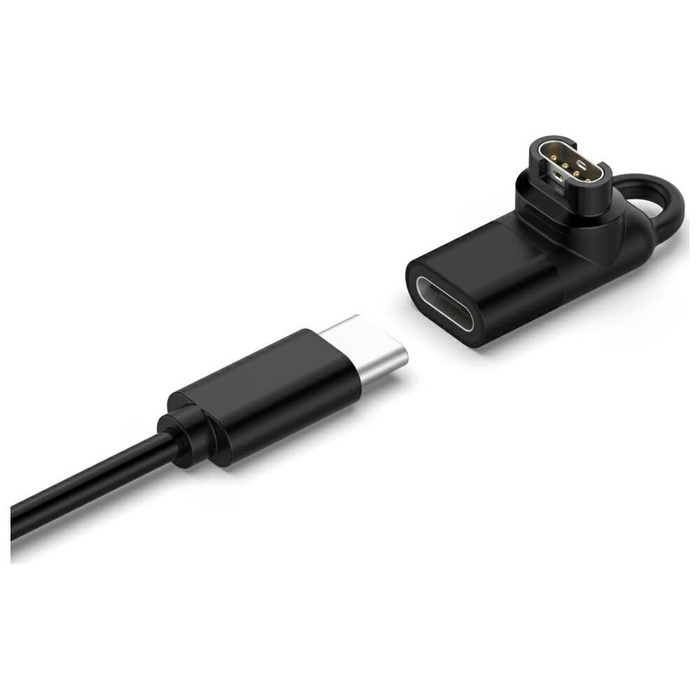 Adapter USB-C Beline do ładowania        zegarków Garmin czarny