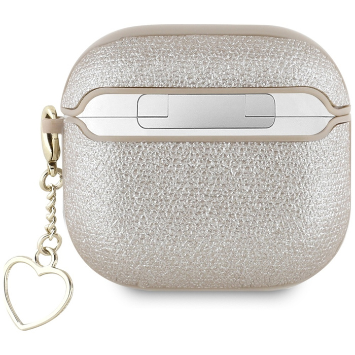 Etui Guess Metallic Script Charm do       AirPods 4 złoty