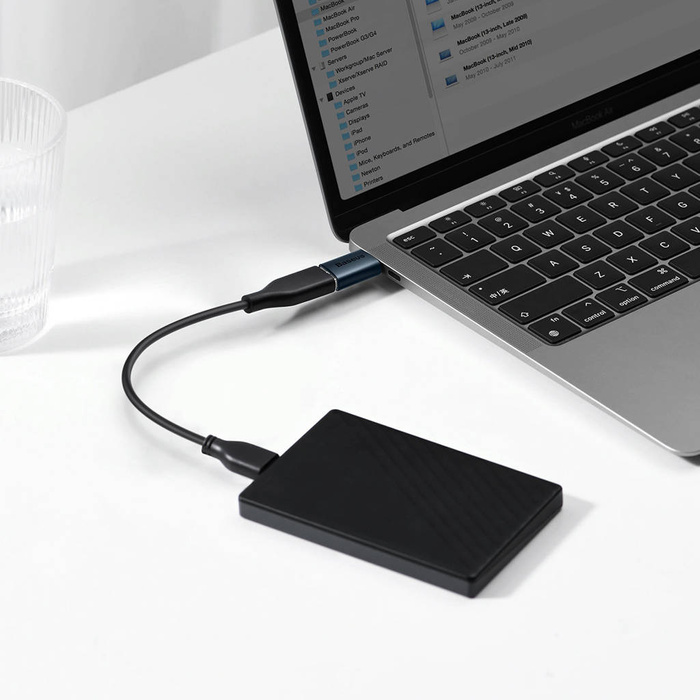 ADAPTER OTG USB Baseus Ingenuity Series przejściówka adapter z USB Typ C do USB-A 3.2 gen 1 niebieski (ZJJQ000003)