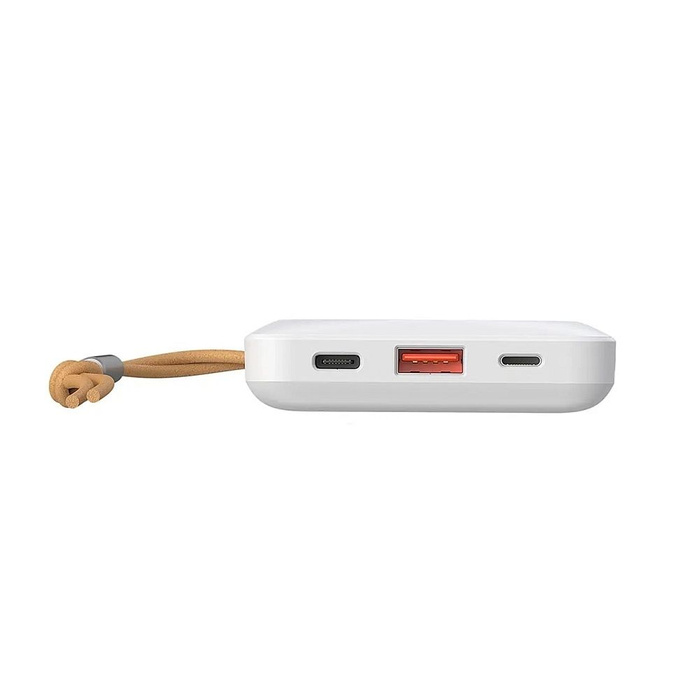 VEGER powerbank 10000 mAh z ładowaniem indukcyjnym kompatybilny z MagSafe PD QC3.0 2A 20W MagOn (VP1151 / W1151) biały