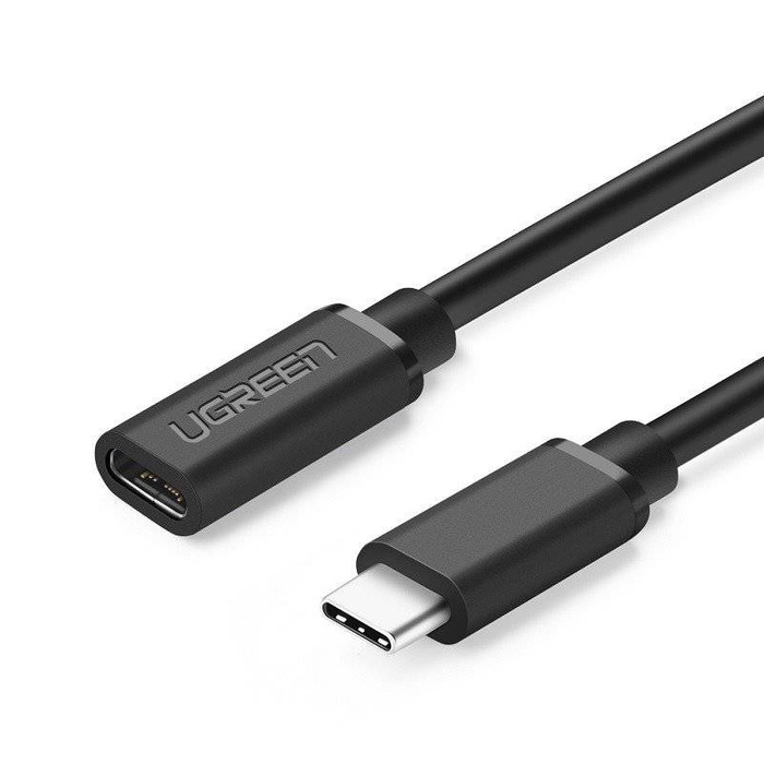 Przedłużający Kabel UGREEN USB-C 0,5m 3.1 4K 60W Czarny ED008