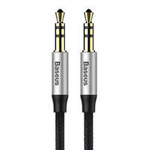 Baseus Yiven M30 kabel audio stereo AUX 3,5 mm męski mini jack 1m srebrno-czarny (CAM30-BS1)