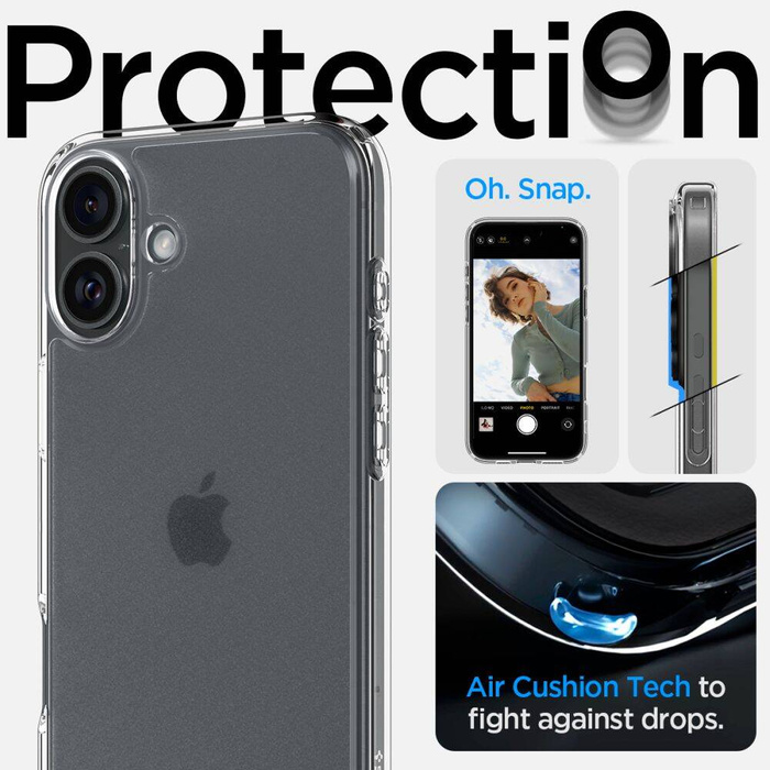 ETUI SPIGEN IPHONE 16 ULTRA HYBRID MATOWE PRZEZROCZYSTE