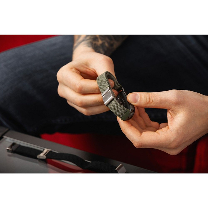 FORCELL F-DESIGN FX5 pasek do XIAOMI Mi Band 8 biało niebieski