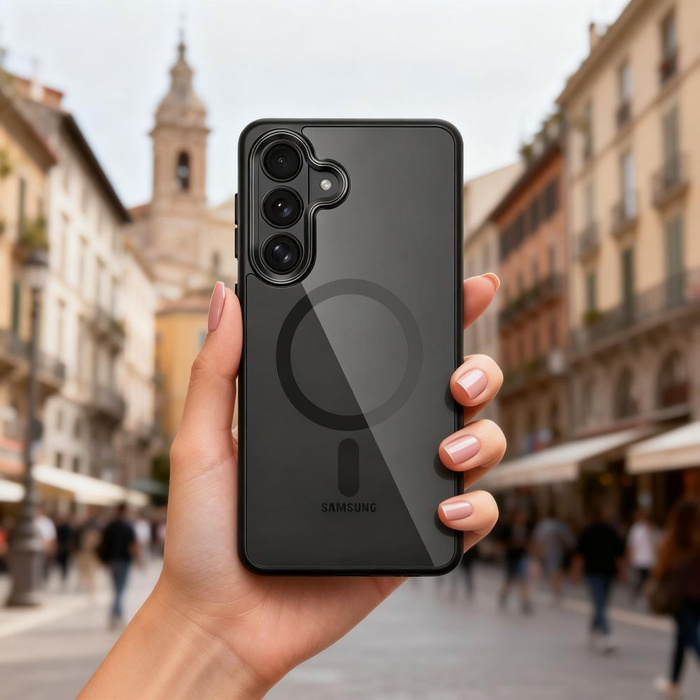 TECH-PROTECT MAGMAT MAGSAFE GALAXY S26+ PLUS BLACK/CLEAR